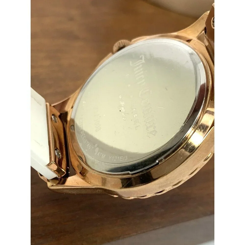 Juicy By Juicy Couture Women's Watch JC/1008 Quartz Rose Gold White Dial…